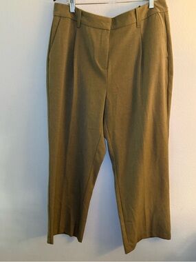 Vero Moda Capers Straight Leg Trousers - Olive/Tan